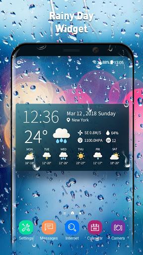 Real-time weather temperature report & widget - عکس برنامه موبایلی اندروید