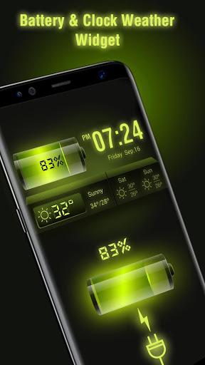 Weather Forecast Widget with Battery and Clock - عکس برنامه موبایلی اندروید