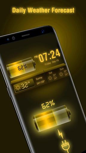 Weather Forecast Widget with Battery and Clock - Image screenshot of android app