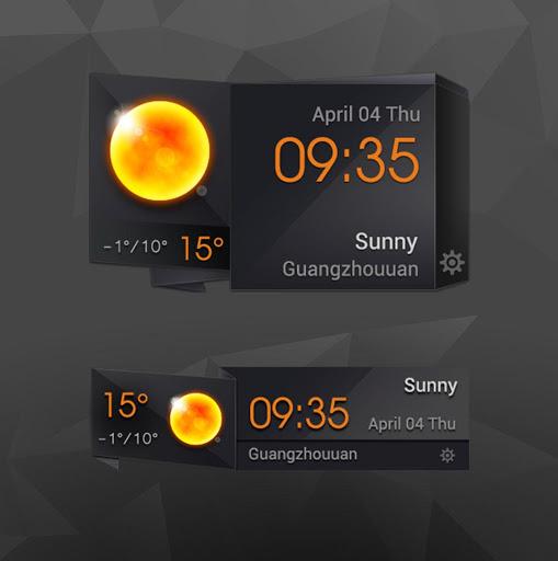 3D Clock Current Weather Free - Image screenshot of android app