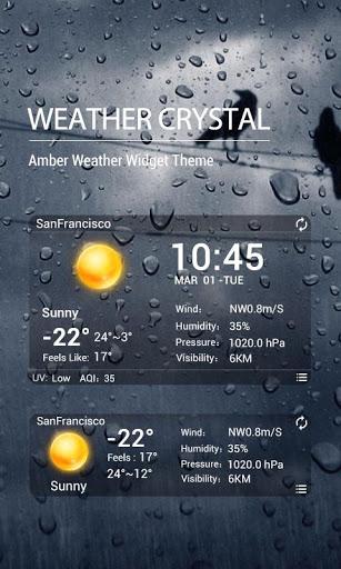 Desktop Weather Clock Widget - Image screenshot of android app