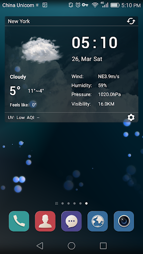 Desktop Weather Clock Widget - Image screenshot of android app