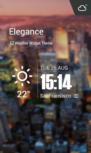 Live weather & Clock Widget - Image screenshot of android app