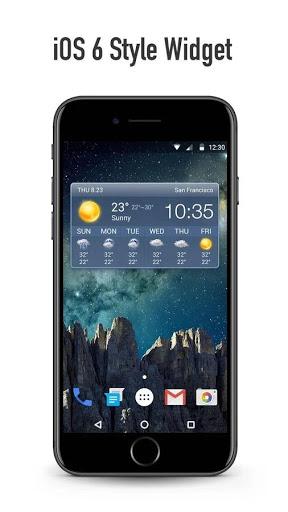 OS Style Daily live weather forecast - Image screenshot of android app