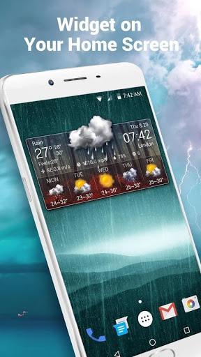 Local reliable temperature, weather widget&alerts - عکس برنامه موبایلی اندروید