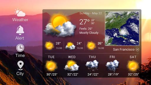 Local reliable temperature, weather widget&alerts - عکس برنامه موبایلی اندروید