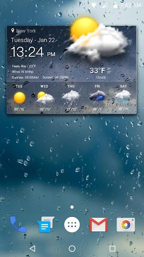 Real-time weather forecasts - Image screenshot of android app