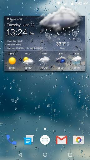 Real-time weather forecasts - Image screenshot of android app