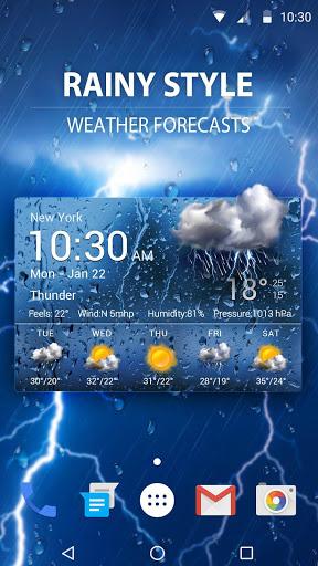 New 2018 Weather App & Widget - عکس برنامه موبایلی اندروید