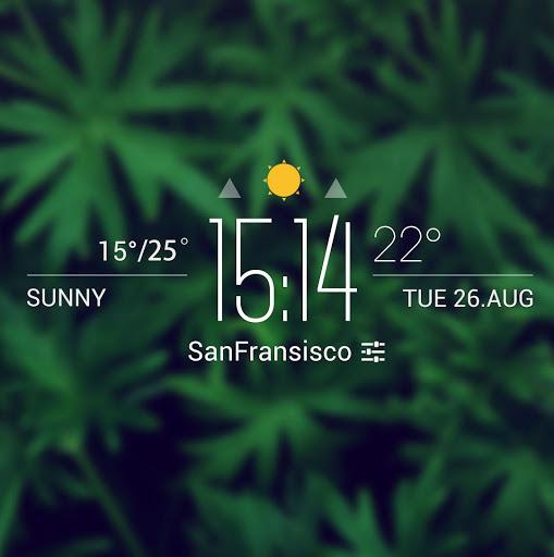 Floating  clock weather today - Image screenshot of android app