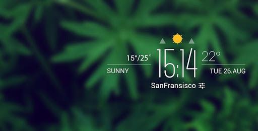 Floating  clock weather today - Image screenshot of android app