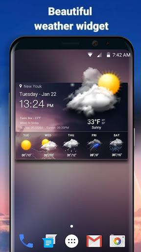 Easy weather forecast app free - Image screenshot of android app