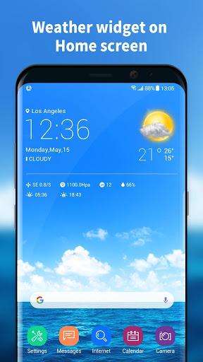 Transparent weather widget - عکس برنامه موبایلی اندروید