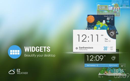 average temp &3D clock widget❆ - Image screenshot of android app