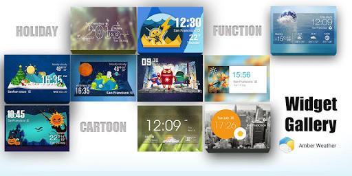 average temp &3D clock widget❆ - Image screenshot of android app