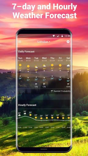 Live weather and temperature app - عکس برنامه موبایلی اندروید