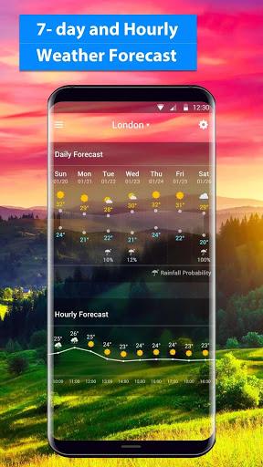 live weather widget accurate - عکس برنامه موبایلی اندروید