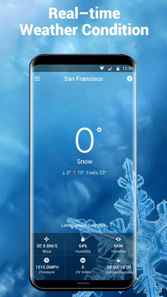 Weather Forecast&Clock Widget - Image screenshot of android app