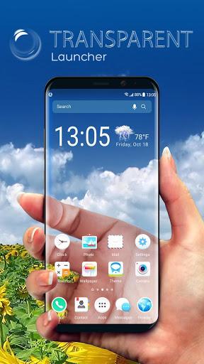 Real Transparent Launcher Screen & Background - عکس برنامه موبایلی اندروید