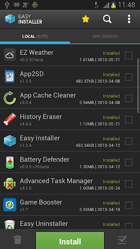 Easy Installer - Apps On SD - Image screenshot of android app