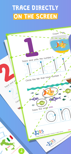 Learning worksheets for kids - عکس برنامه موبایلی اندروید