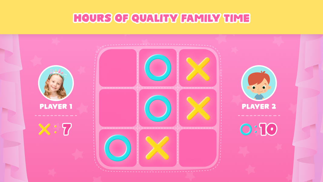 Tic Tac Toe Game with Nastya - عکس برنامه موبایلی اندروید