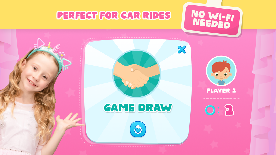 Tic Tac Toe Game with Nastya - عکس برنامه موبایلی اندروید