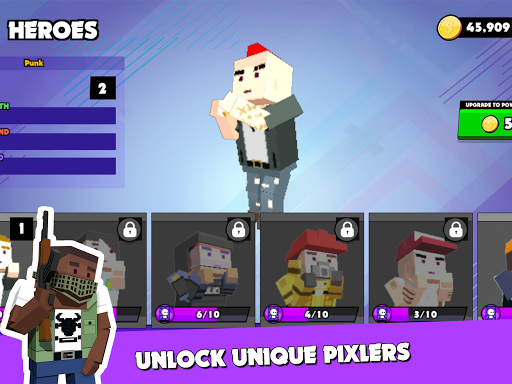PIXEL ROYALE™ GUN ۳D MOBILE UNKNOWN BATTLE GROUND - عکس بازی موبایلی اندروید