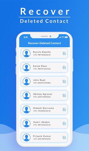 Recover All Deleted Contacts - عکس برنامه موبایلی اندروید