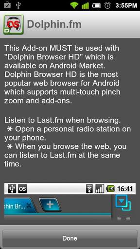 Dolphin.fm - Image screenshot of android app
