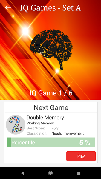 IQ Games - عکس برنامه موبایلی اندروید