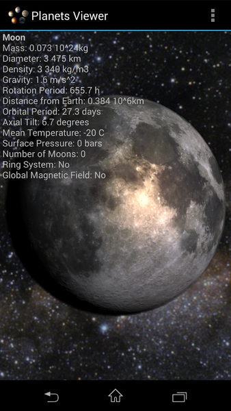 Planets Viewer - عکس برنامه موبایلی اندروید