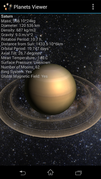Planets Viewer - عکس برنامه موبایلی اندروید