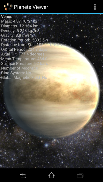 Planets Viewer - عکس برنامه موبایلی اندروید