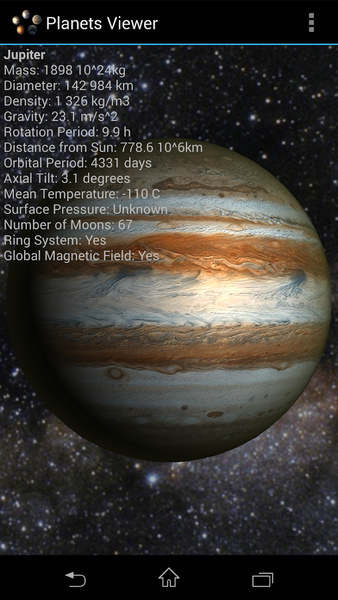 Planets Viewer - عکس برنامه موبایلی اندروید