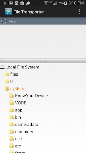 Mobile SFTP(Secure FTP Client) - عکس برنامه موبایلی اندروید