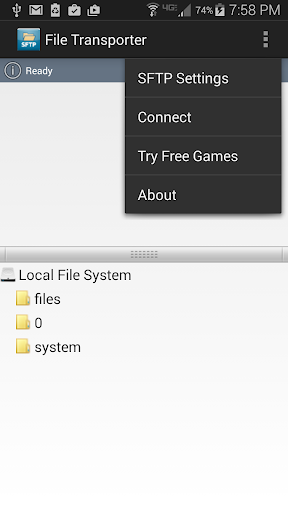 Mobile SFTP(Secure FTP Client) - عکس برنامه موبایلی اندروید