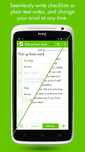MobisleNotes - Notepad - Image screenshot of android app