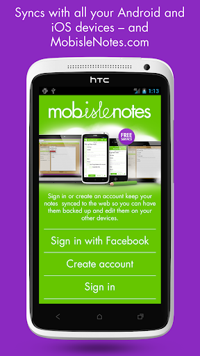 MobisleNotes - Notepad - Image screenshot of android app