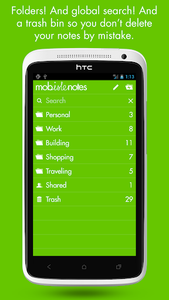 MobisleNotes - Notepad - Image screenshot of android app