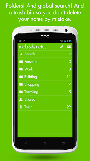 MobisleNotes - Notepad - Image screenshot of android app