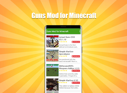 Guns Mod for Minecraft - Image screenshot of android app