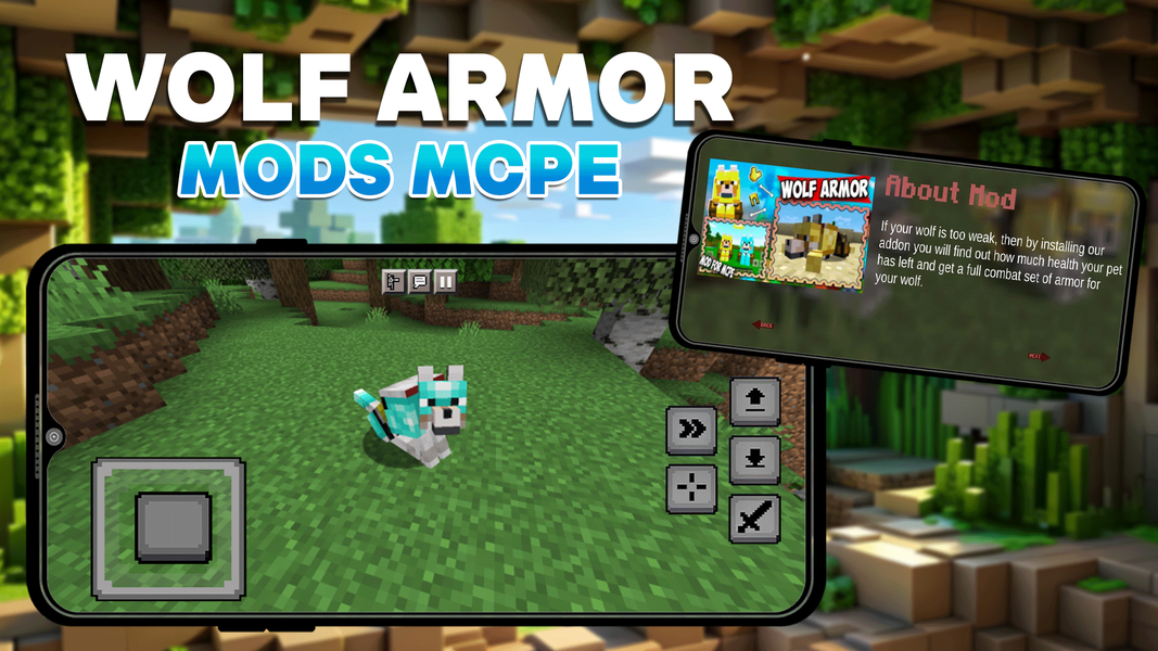 Wolf Armor Mod for Minecraft - Image screenshot of android app