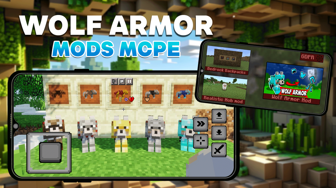 Wolf Armor Mod for Minecraft - Image screenshot of android app