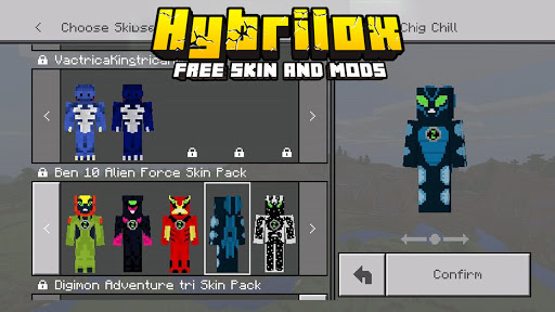 Alien X - Ben 10 Alien Force Minecraft Skin