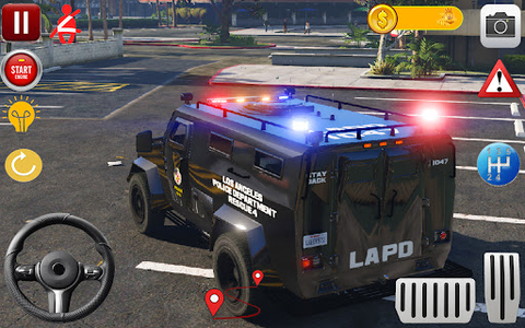 Baixar e jogar Police Car Parker: Free Parking Driver Games no PC