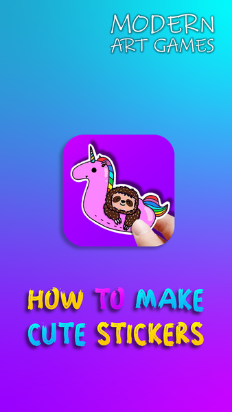 How to make cute stickers - Image screenshot of android app