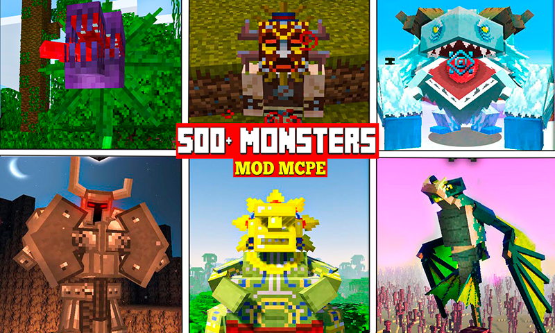 500 Mobs Mods for Minecraft PE - عکس برنامه موبایلی اندروید