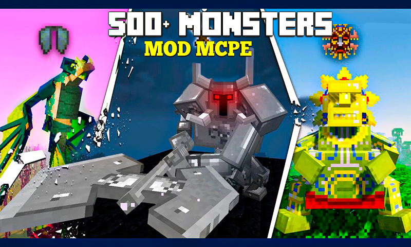 500 Mobs Mods for Minecraft PE - عکس برنامه موبایلی اندروید
