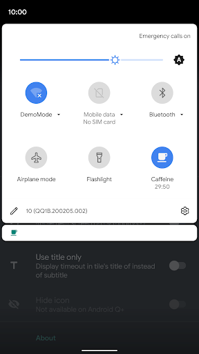 Caffeine - Keep Screen On - Image screenshot of android app